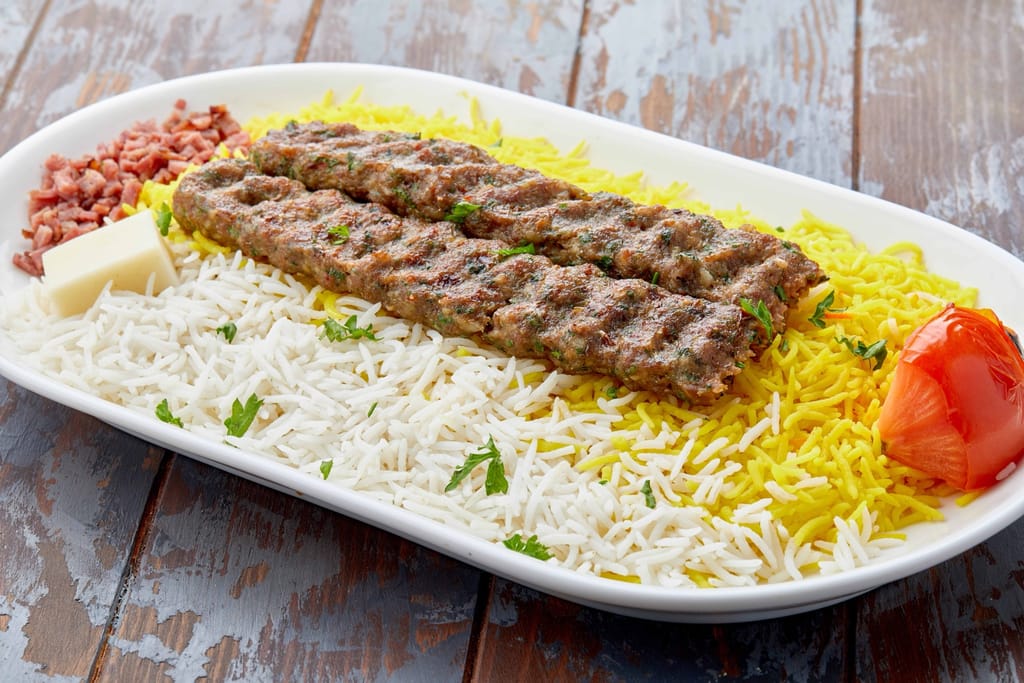 جلو كباب مع الرز